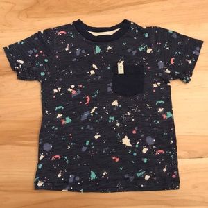 Carter’s Faded Navy Paint Splatter Toddler 3T Top